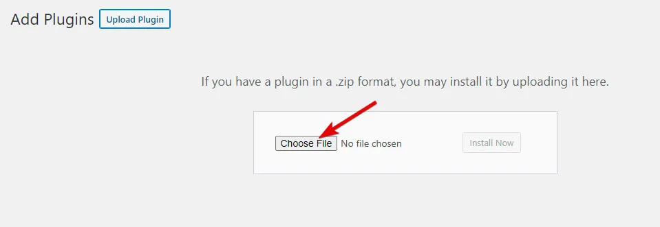 click choose file button